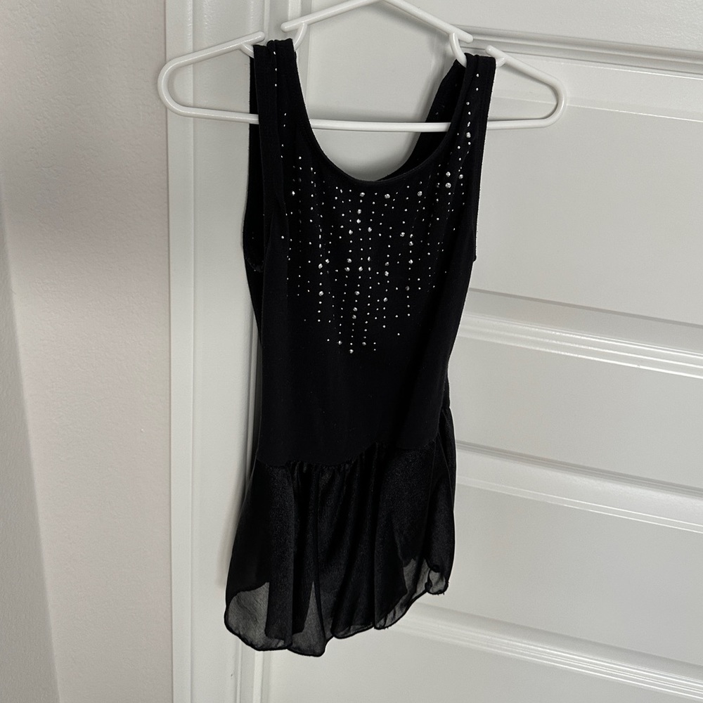 Black Ballet/Dance Leotard w/ Skirt